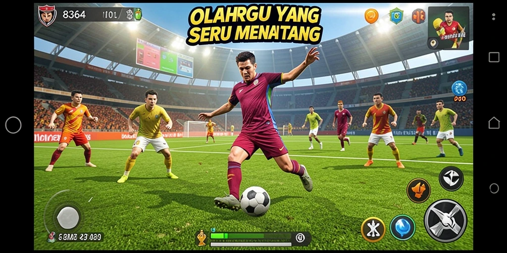 Tampilan gameplay menarik dari 8364 dengan aksi olahraga yang dinamis.