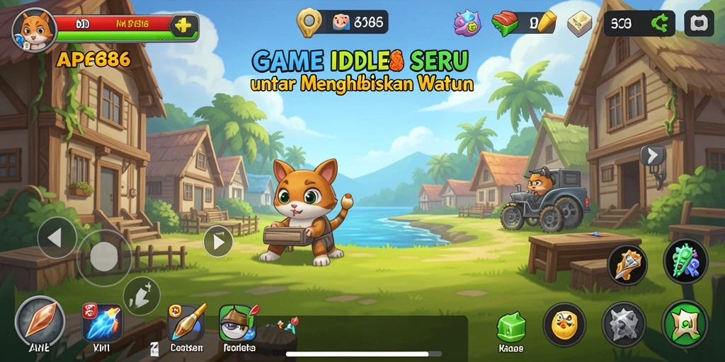 Tampilan gameplay AP686 yang menarik dengan elemen Idle.