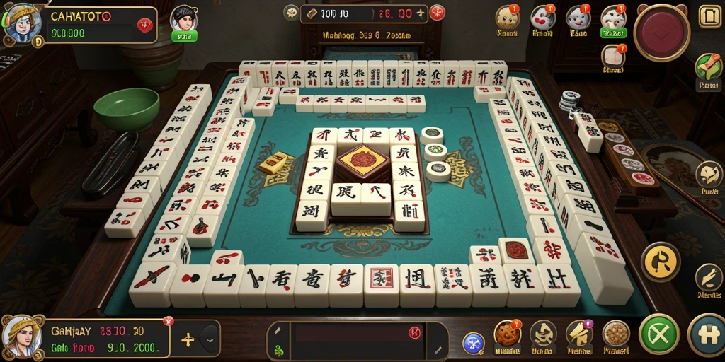 Screenshot gameplay CAHAYATOTO menunjukkan momen seru bermain Mahjong.