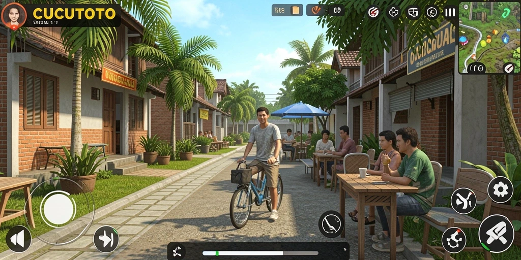 Tampilan gameplay CUCUTOTO yang menarik dan interaktif.