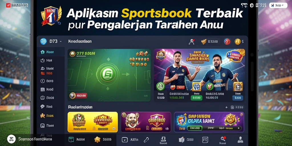 Tampilan gameplay D73 dengan fitur taruhan olahraga yang interaktif.