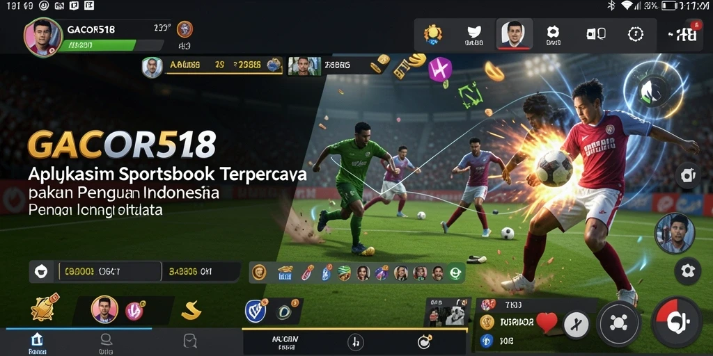 Tampilan antarmuka taruhan olahraga yang menarik dan interaktif.