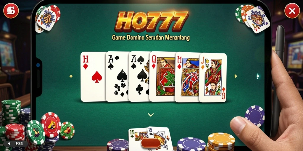 Tampilan gameplay seru dalam permainan Domino HO777.