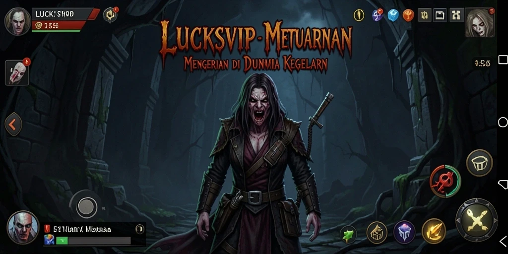 Screenshot gameplay LUCKSVIP dengan suasana Horror yang mencekam.