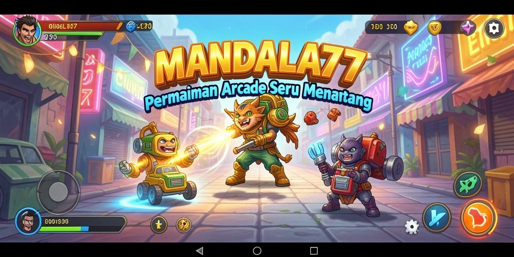 Tampilan gameplay menarik dalam MANDALA77 yang penuh aksi.