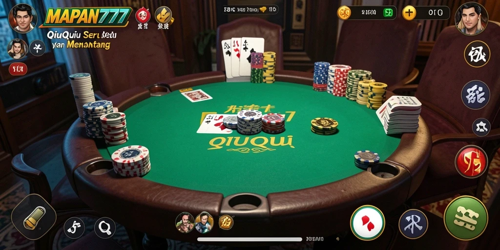 Tampilan gameplay QiuQiu yang seru dan mengasyikkan.