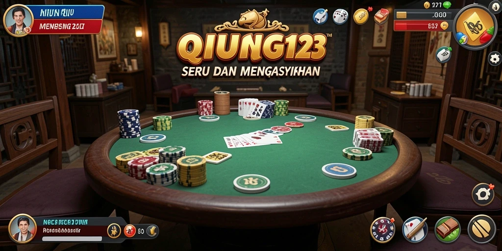 Screenshot MENANG123 yang menampilkan keseruan bermain QiuQiu.