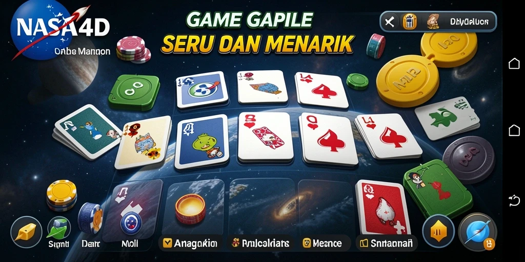Tampilan gameplay Gaple yang seru dan interaktif di NASA4D.