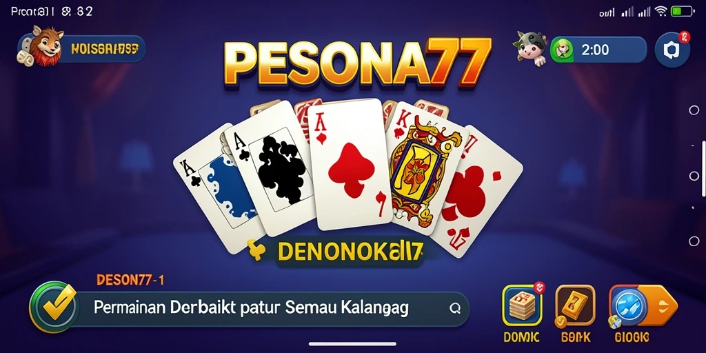 Gameplay seru PESONA77 dengan pengalaman permainan Domino yang menarik.
