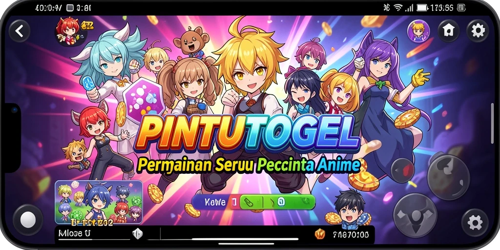 Tampilan gameplay PINTUTOGEL dengan karakter Anime yang menarik.