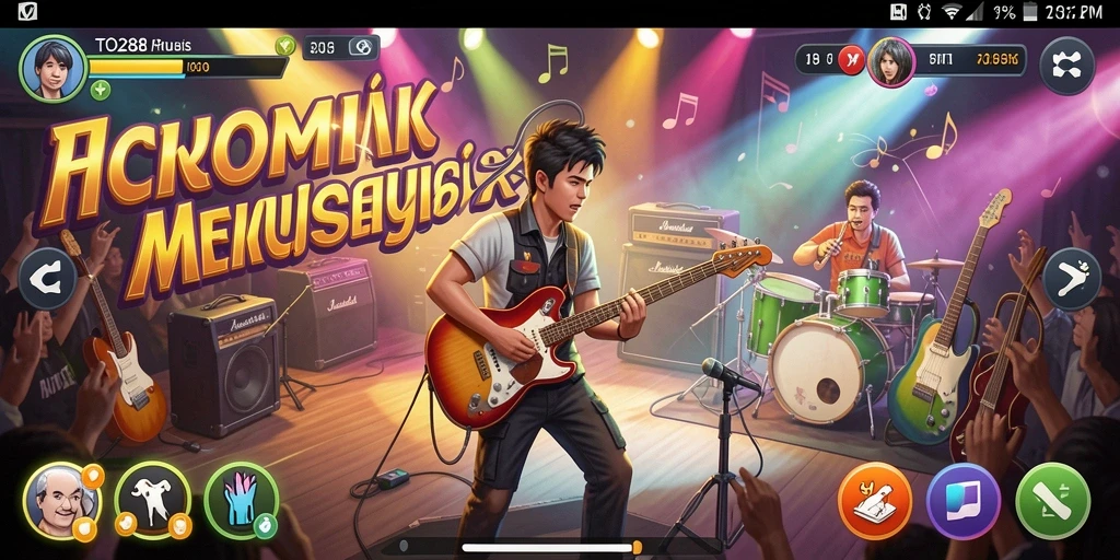 Gameplay TO288 menampilkan interaksi musik yang menyenangkan dan menarik.