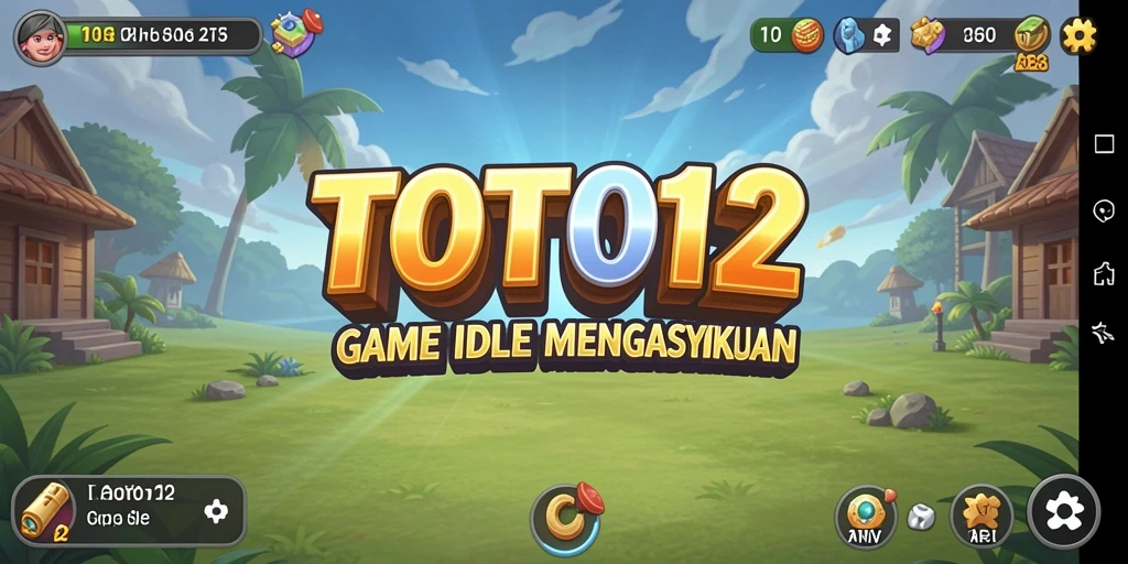 Screenshot TOTO12 menampilkan karakter dan gameplay Idle yang menarik.