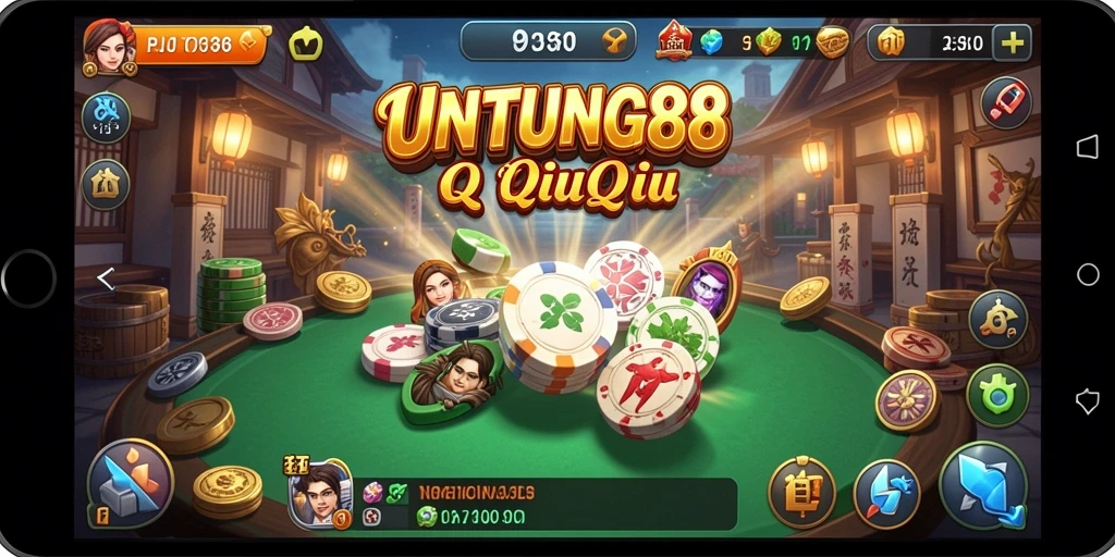 Tampilan gameplay QiuQiu yang menarik dan interaktif.