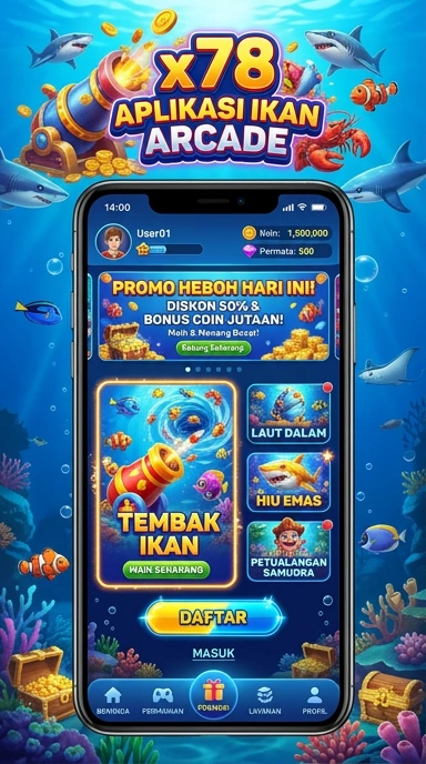 Tampilan antarmuka x78 yang ramah pengguna.